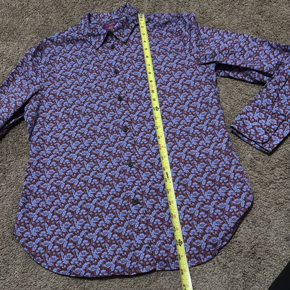 J Crew “Made with Liberty” Fabric Button Up Blouse-100% Cotton-6-Like New-Purple - Picture 13 of 16